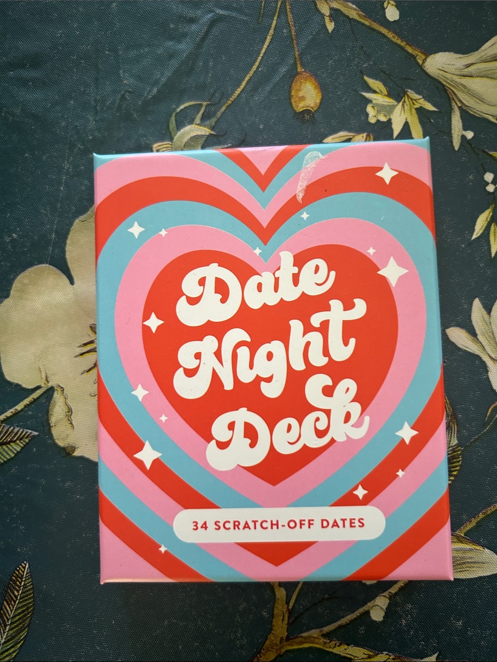 Date Night Deck Scratch-Off Cards - Red, Pink & Blue
